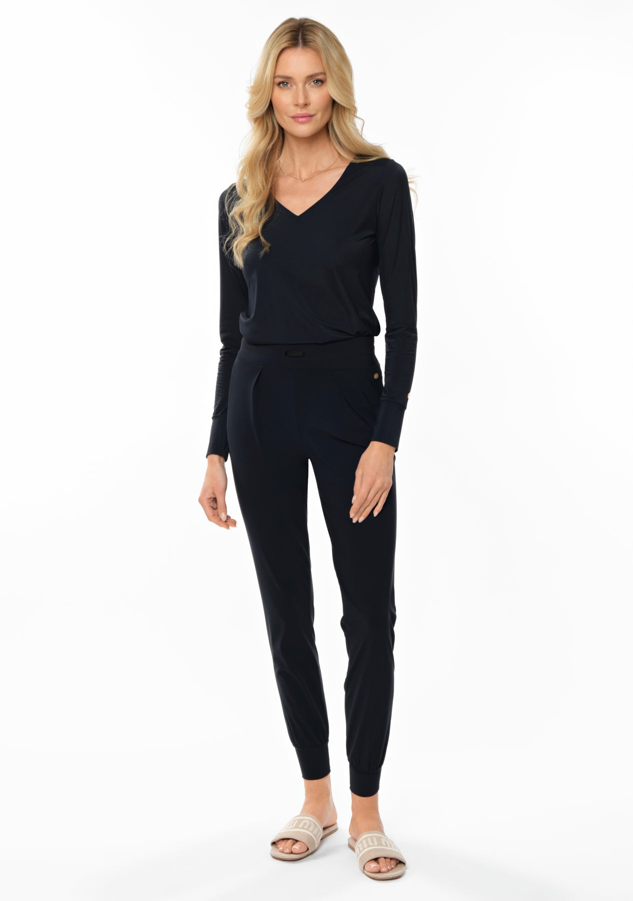 LEGEND Silken Light Blouse deep navy