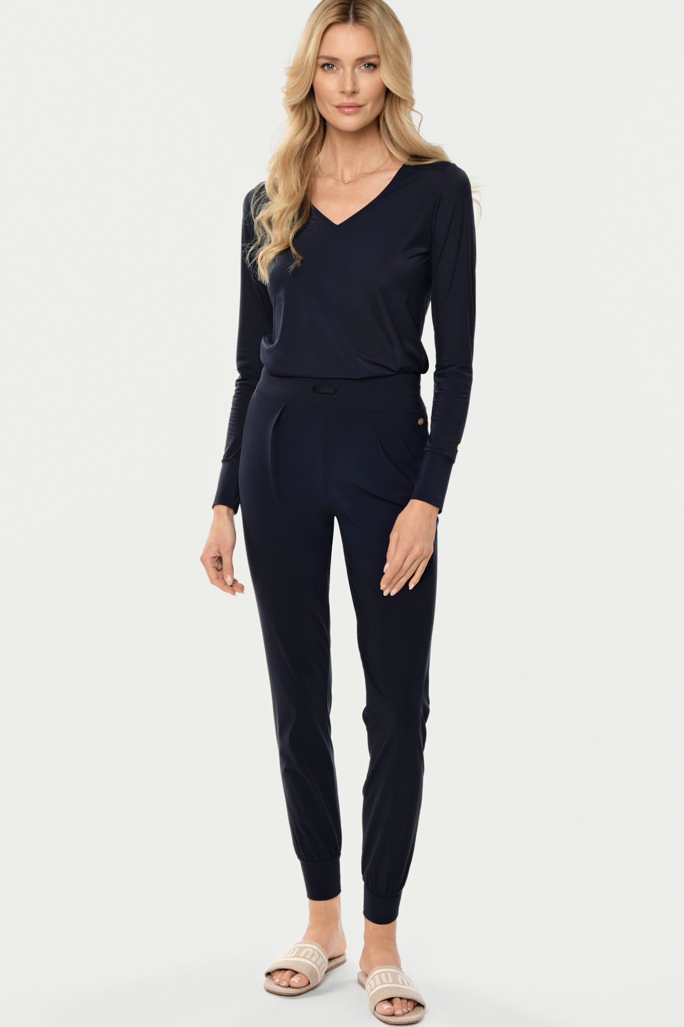 LEGEND Silken Light Blouse deep navy