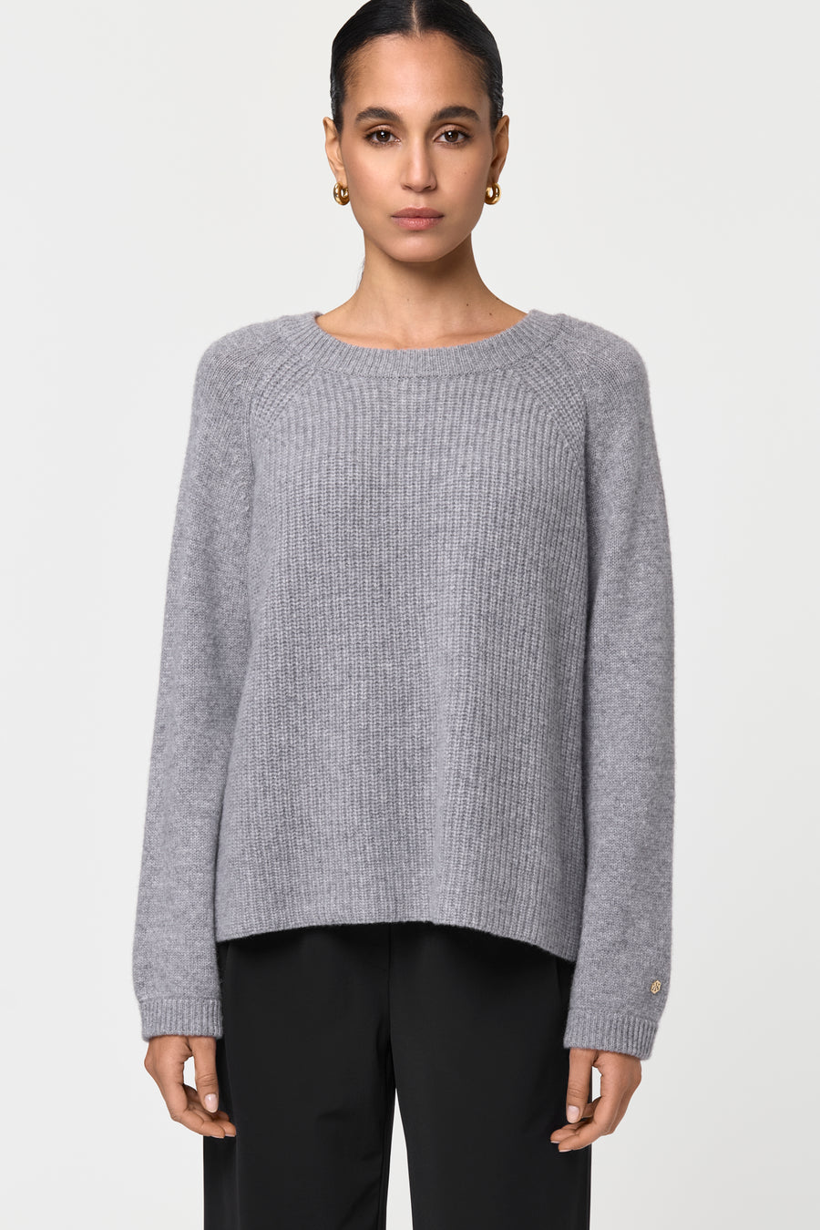 MANERA Kaschmir-Pullover grigia