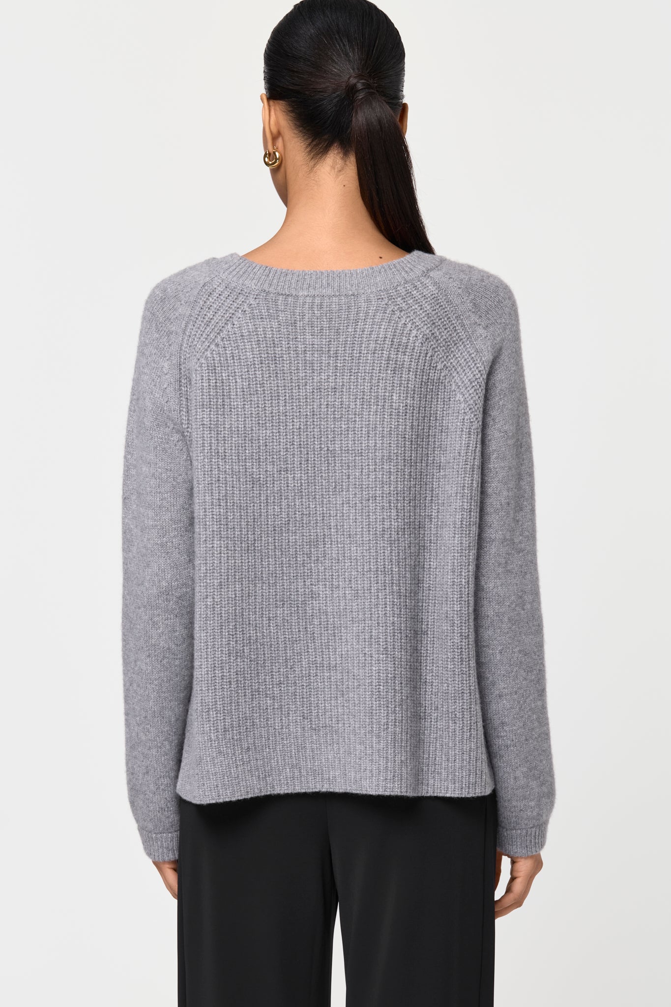 MANERA Kaschmir-Pullover grigia