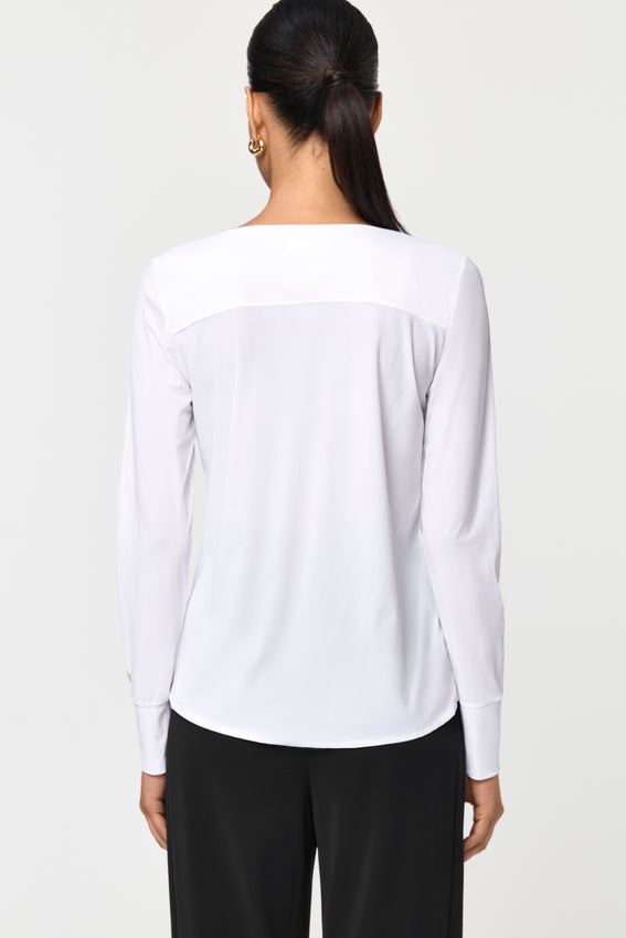 LEGEND Silken Light Blouse feather white