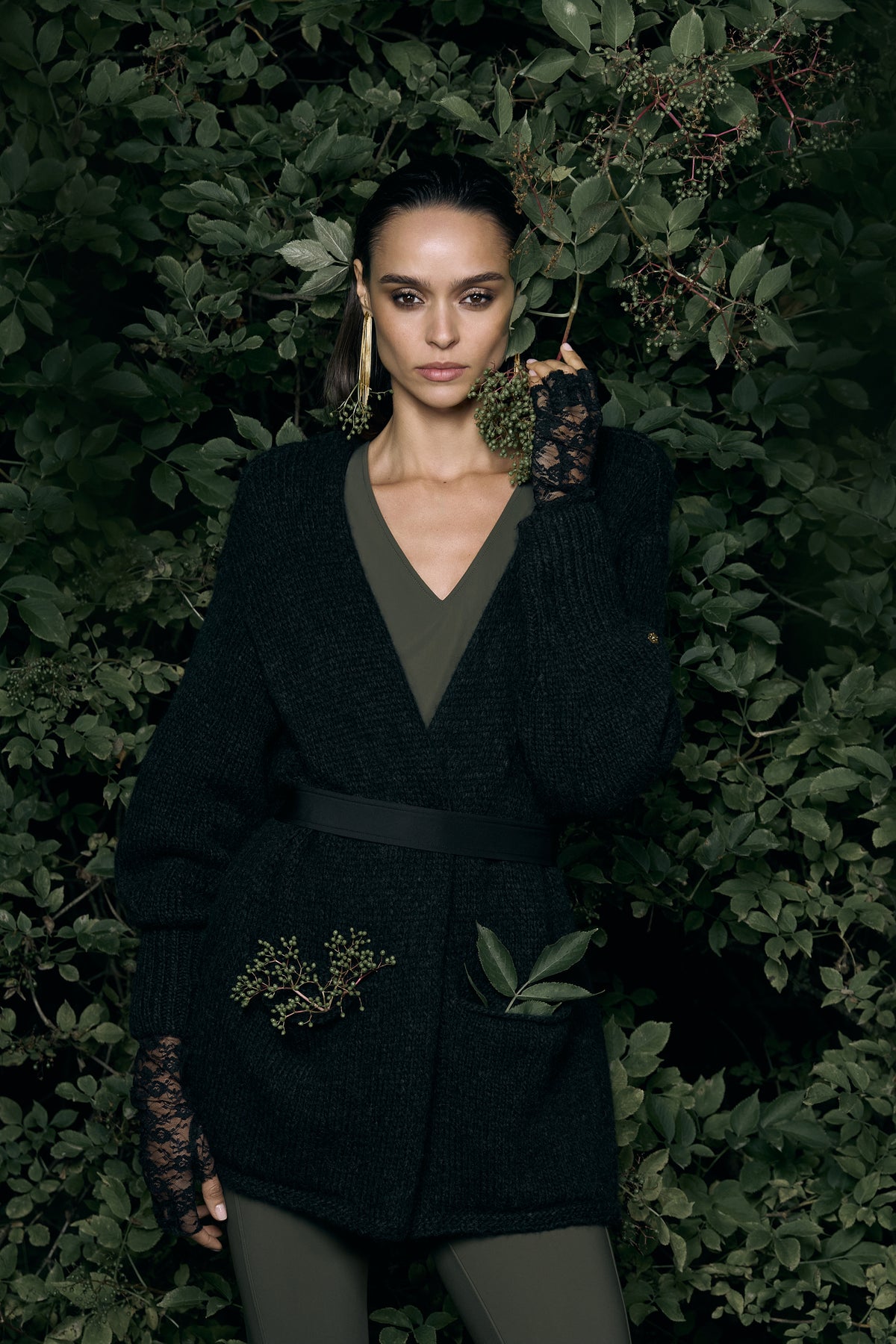 CANOLO Cardigan black