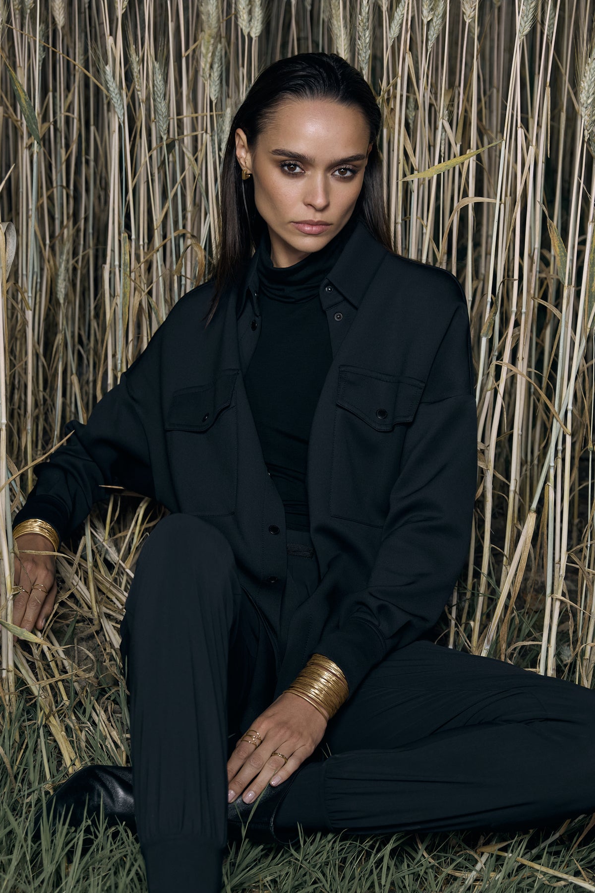 ERICE Shirt Jacket black