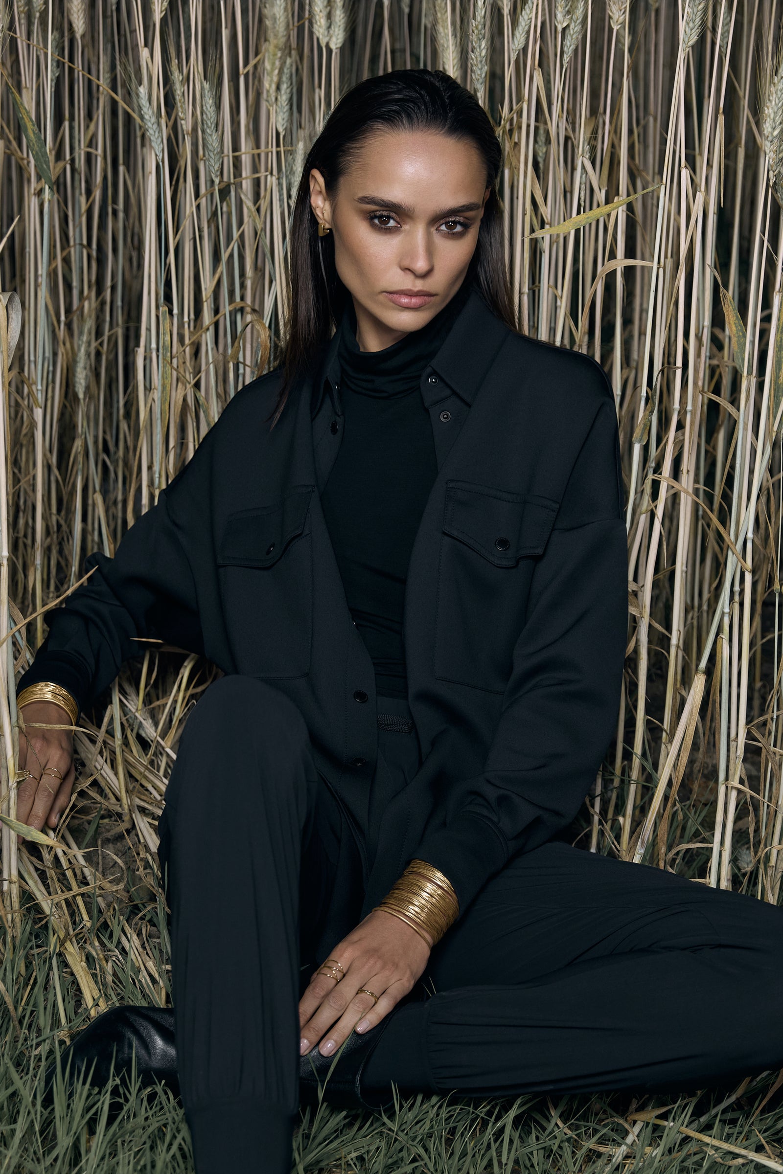ERICE Shirt Jacket black