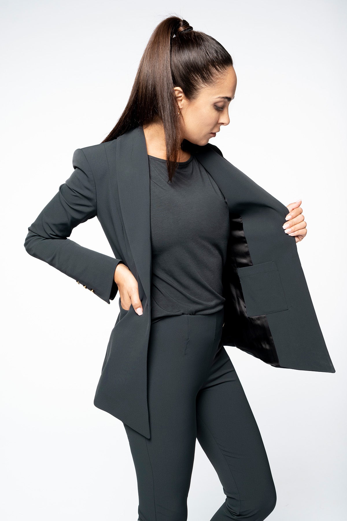 UPTOWN Stretch Blazer forest