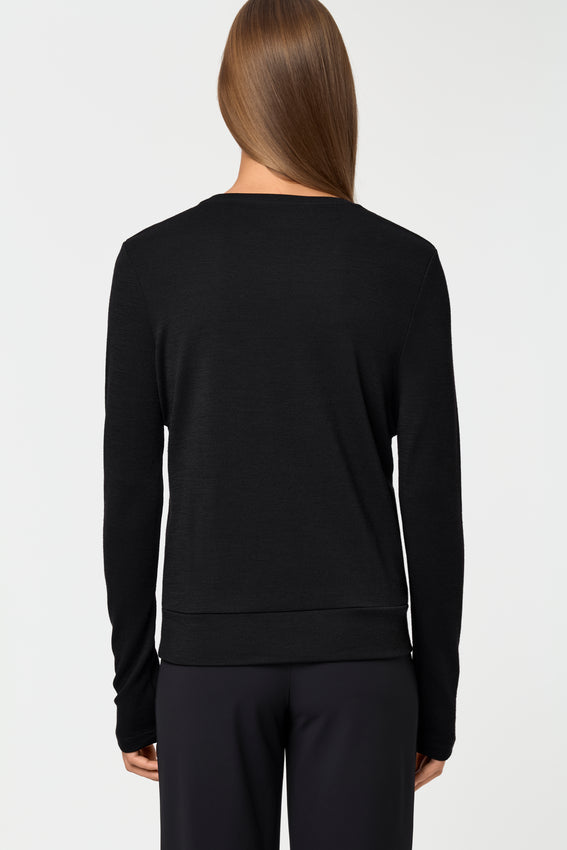 DELCORSO Merino Sweater black