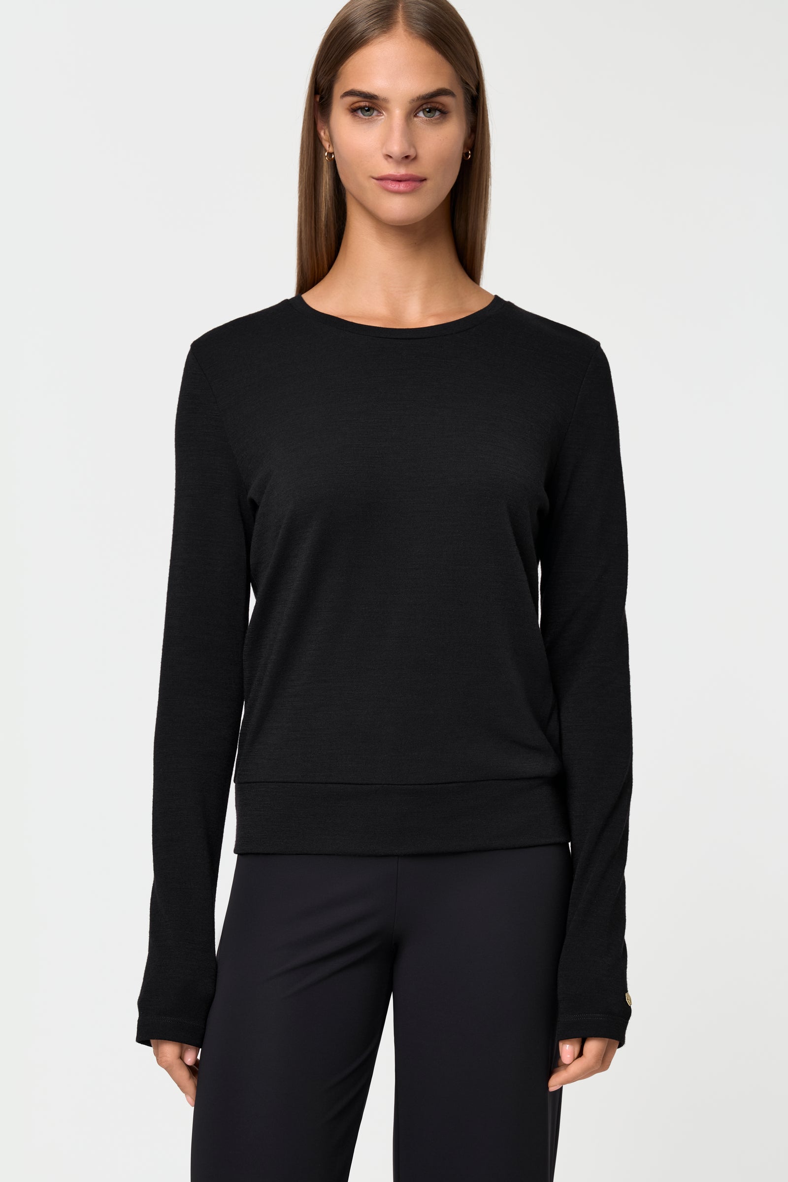 DELCORSO Merino Sweater black