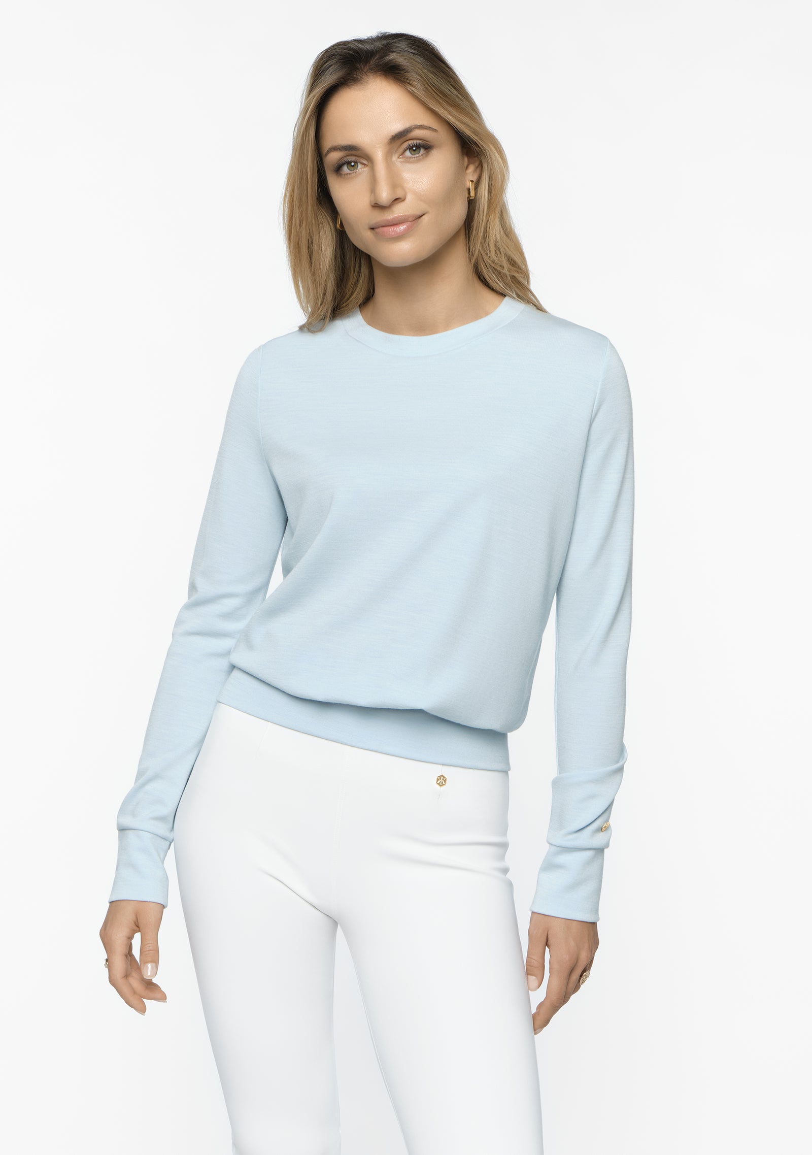 SIENA Merino Sweater blu ciel