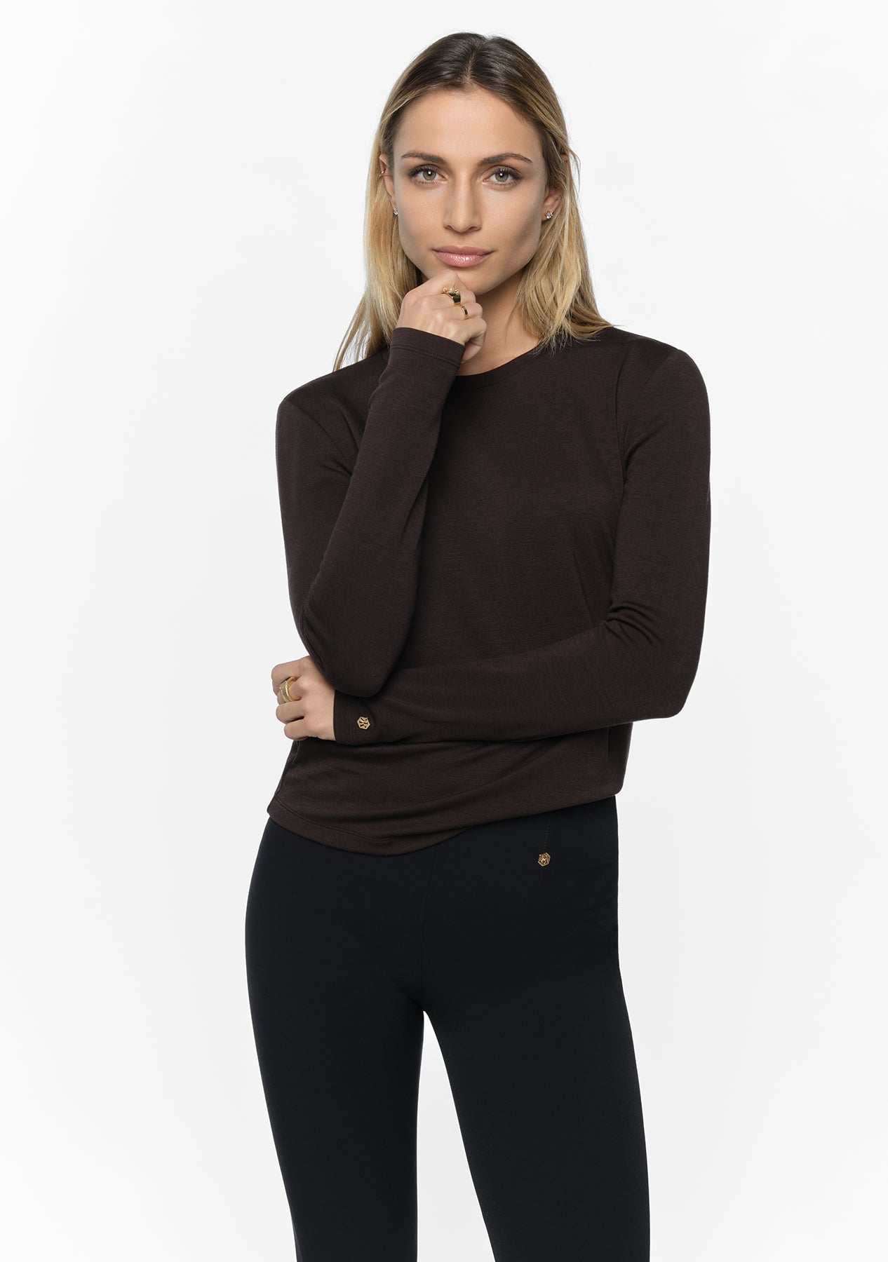 PIROU Modal Cashmere Top coal