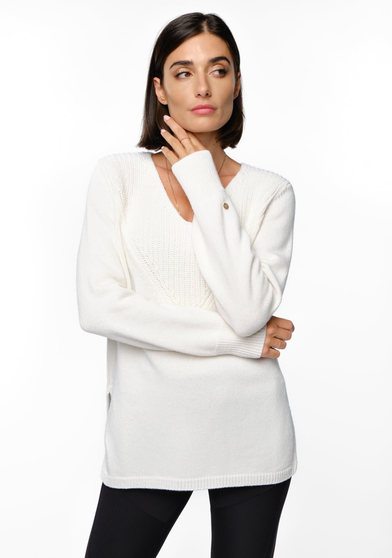 NEROLA Merino Cashmere Sweater cajo