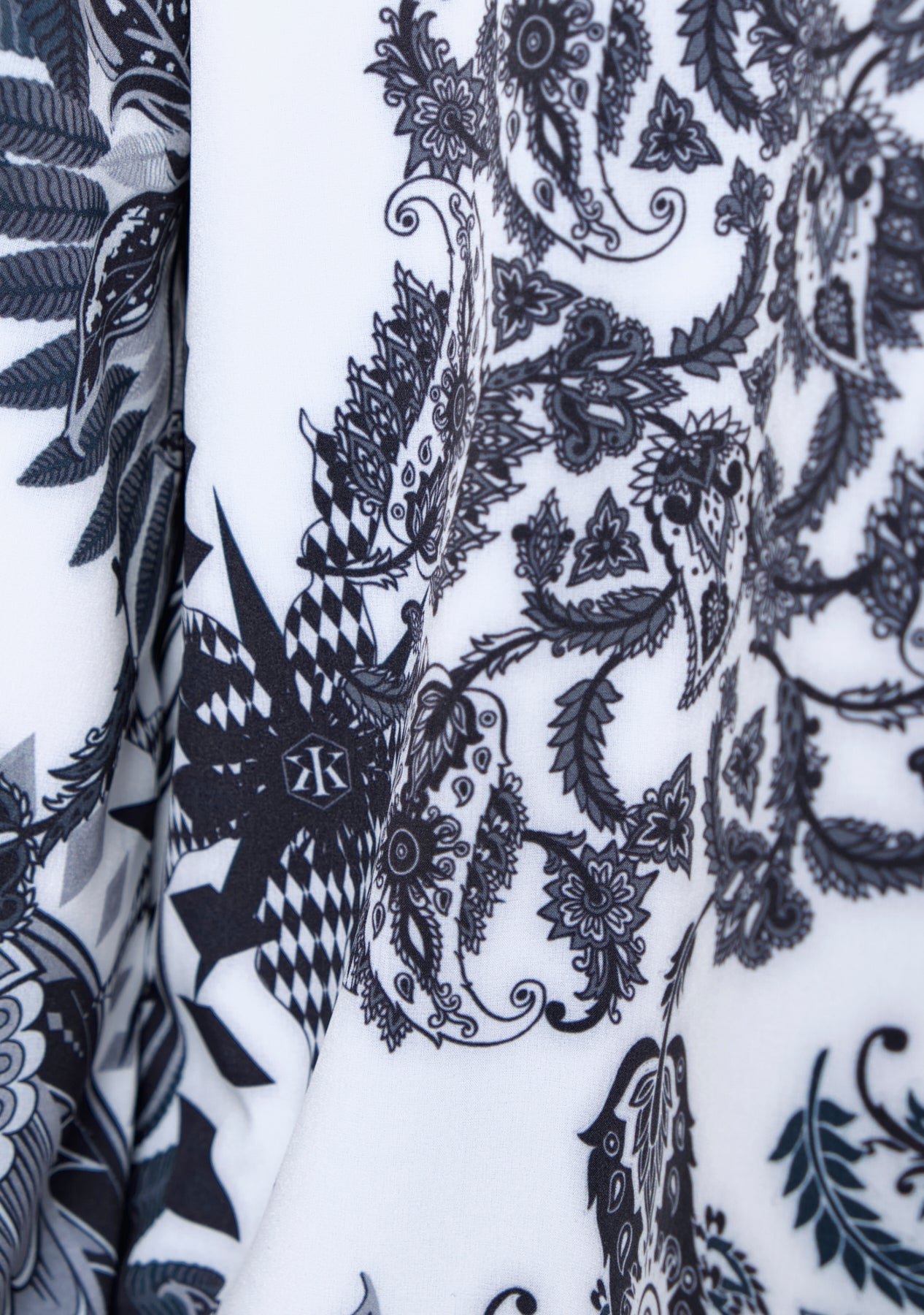 FONTANA Voile Shorts paisley blu