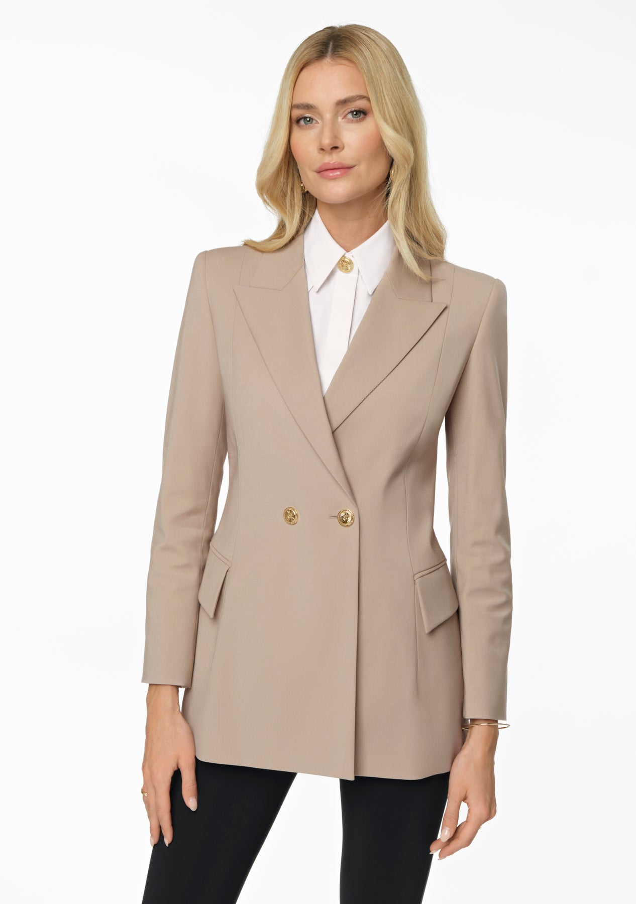 DONNA Stretch Shirt white
