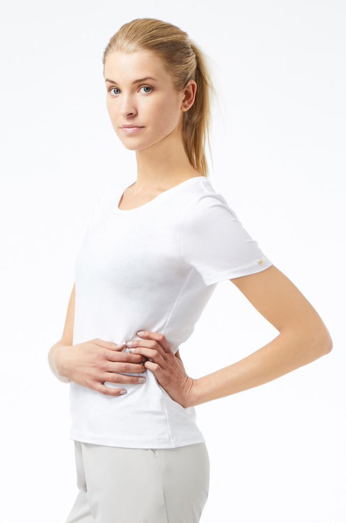 CLASSY ROUND NECK T-Shirt white