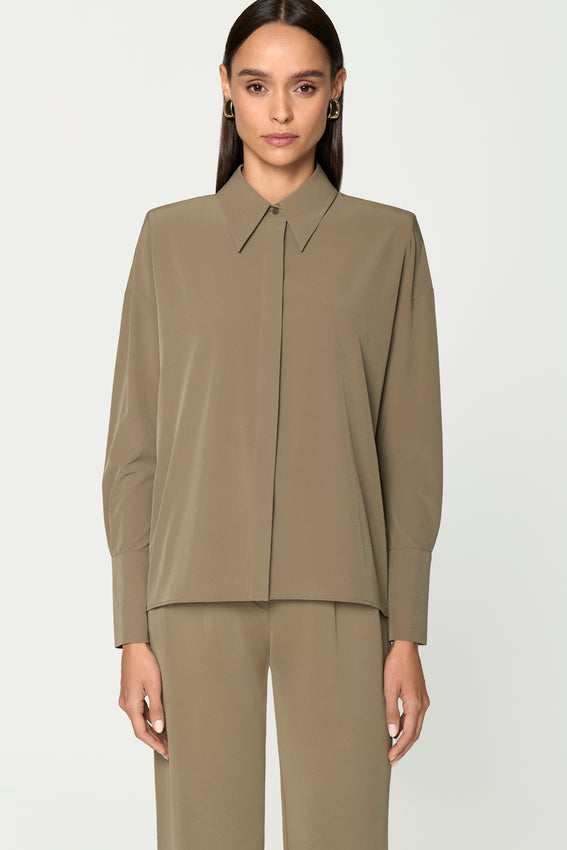 PADRONNE Shirt oliva