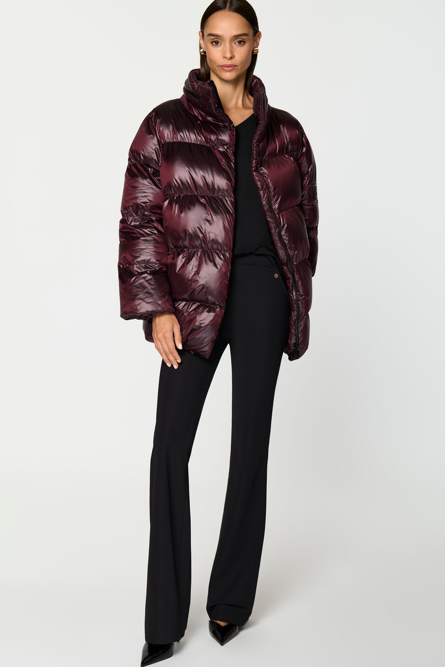 SQN Puffer Jacke tawny port