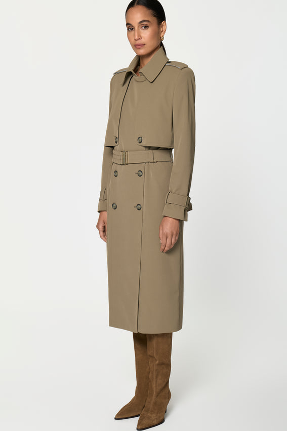 CORLEON Trench Coat oliva