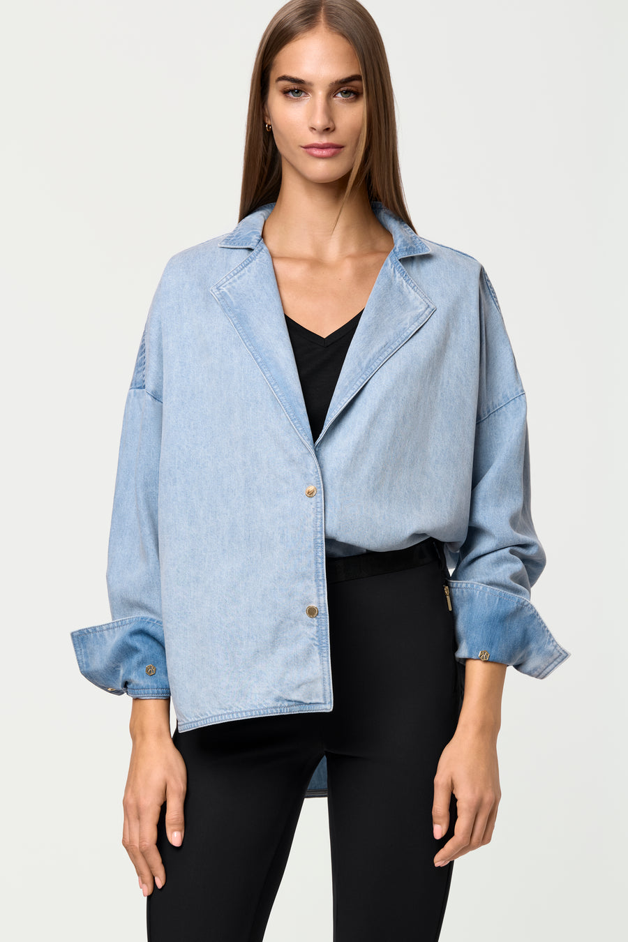 SICI Denim Shacket chambray