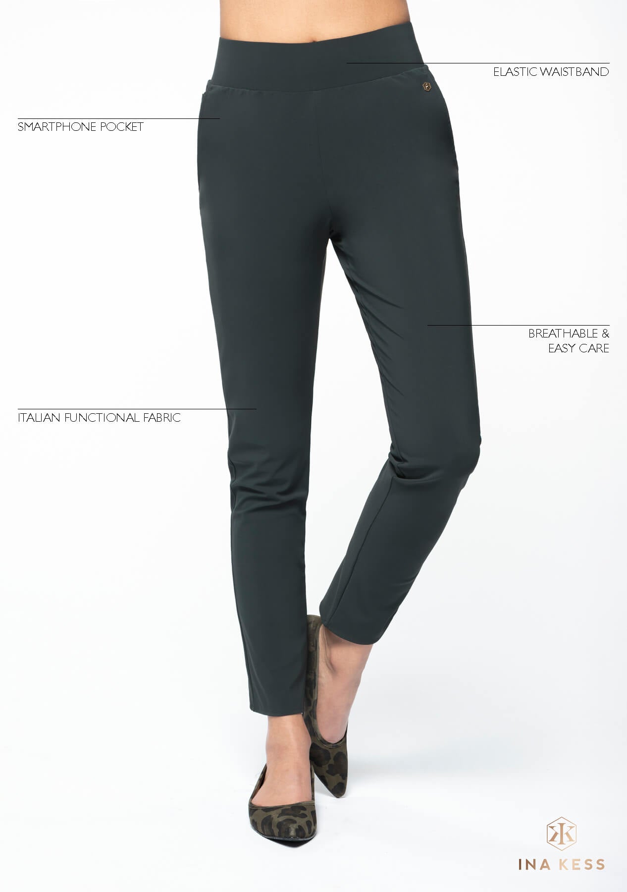 NO LIMIT Stretch Pants forest