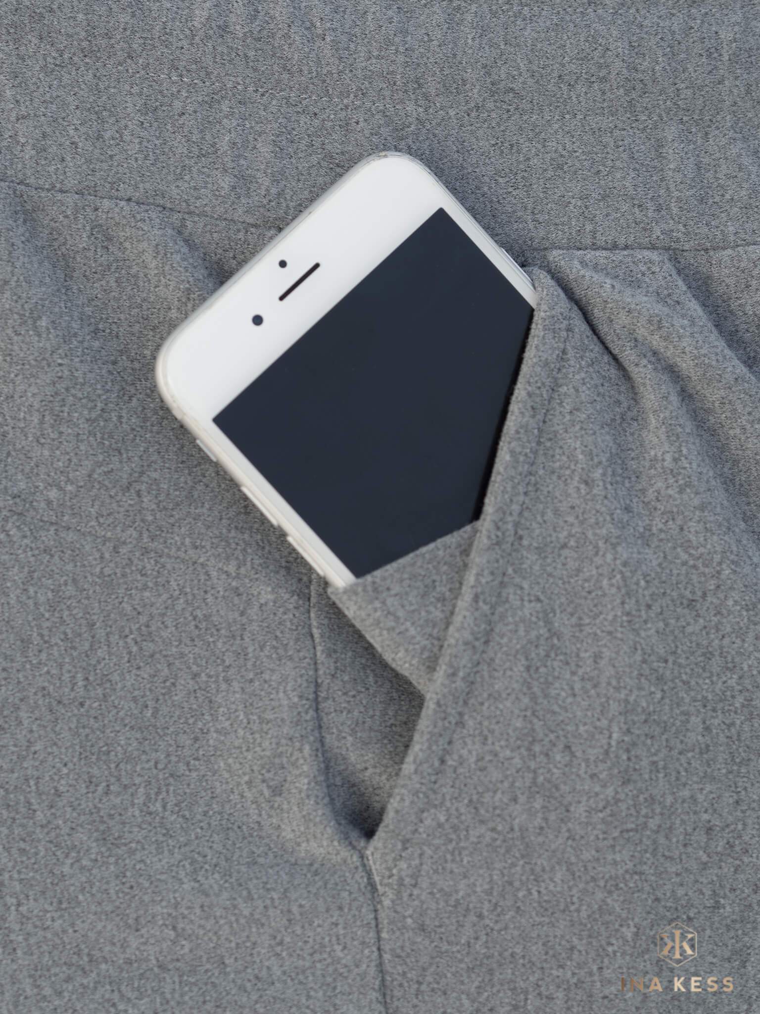 LUXE PLUSH Track Pants crystal grey