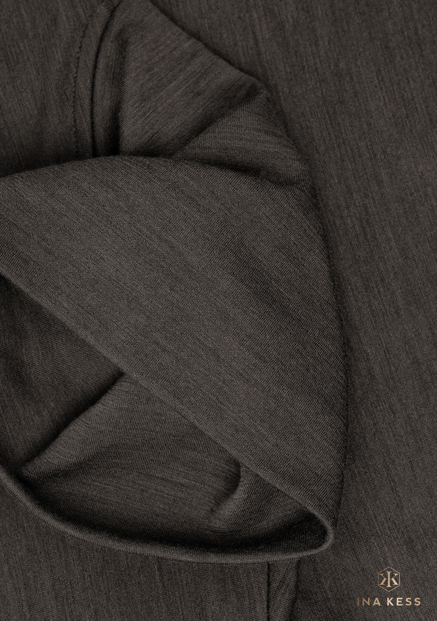 MERINO STRETCH Mid Sleeve Top carbone