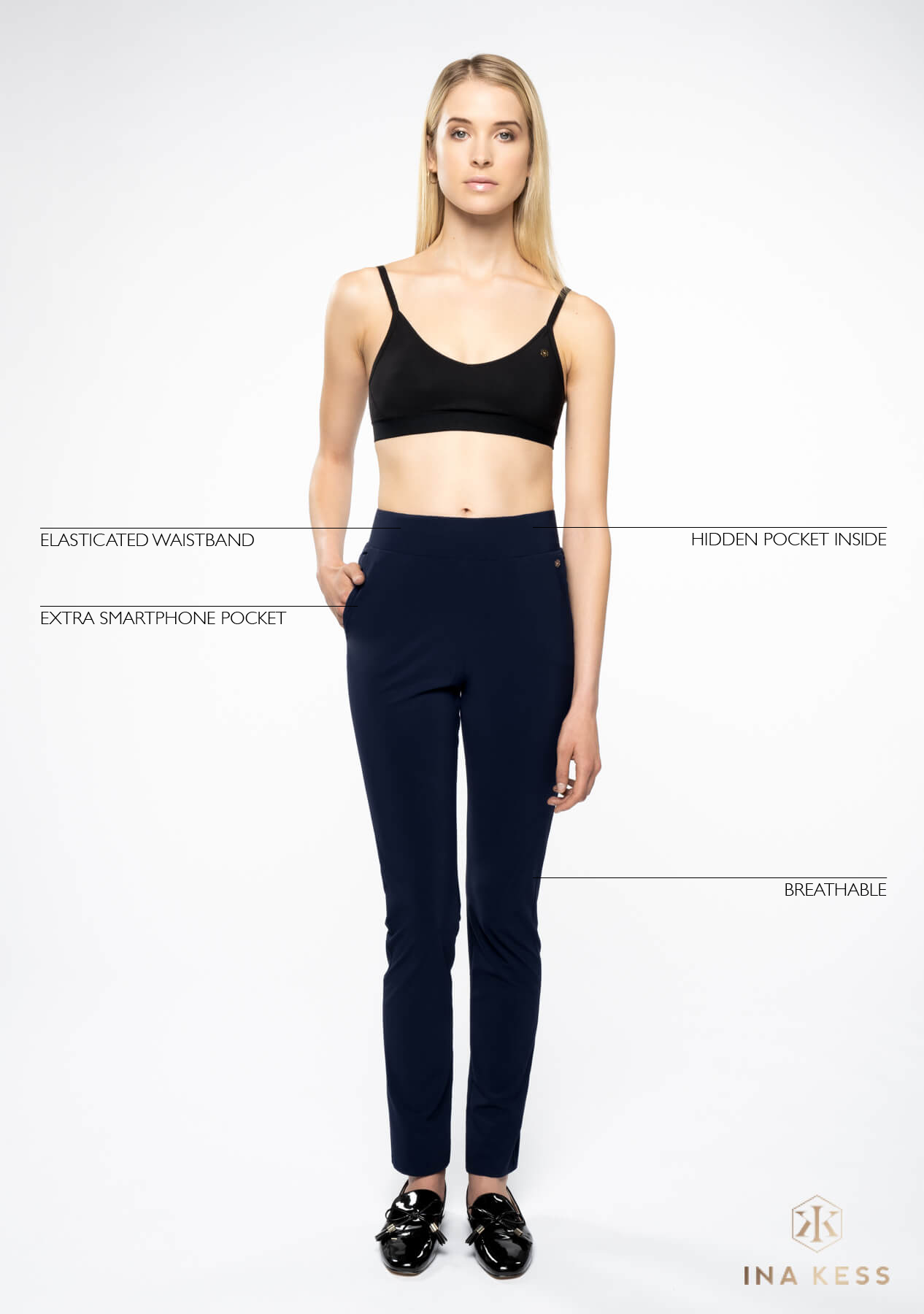 NO LIMIT Stretch Pants deep navy
