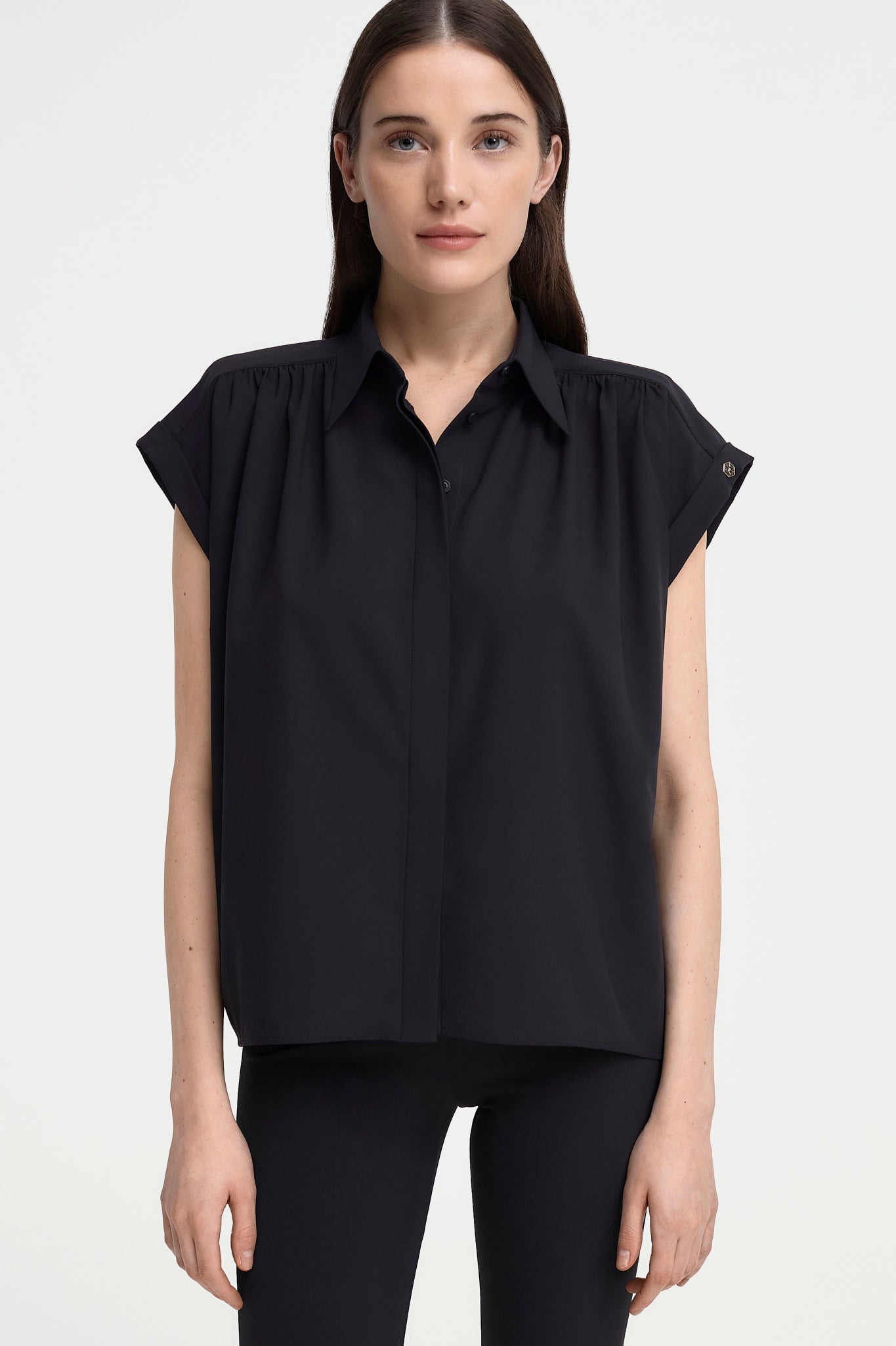 CASETTE Bluse schwarz