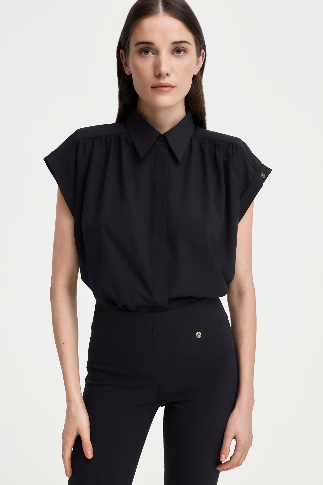 CASETTE Bluse schwarz