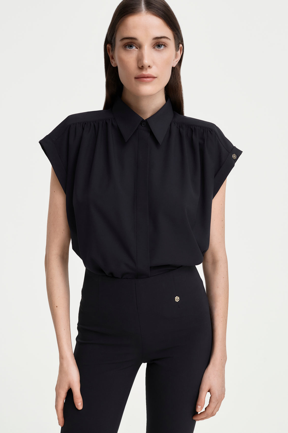CASETTE Bluse schwarz