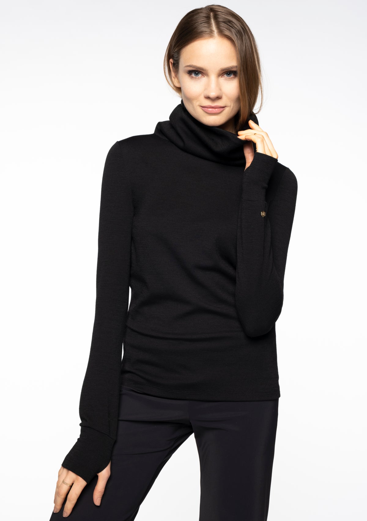 MERINO TURTLENECK Pullover schwarz