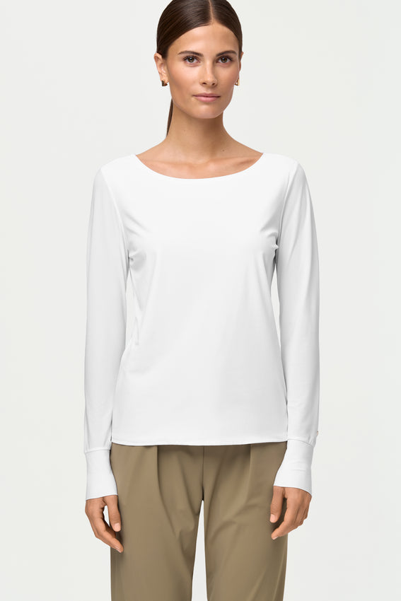 ALLDAYLONG Blouse feather white