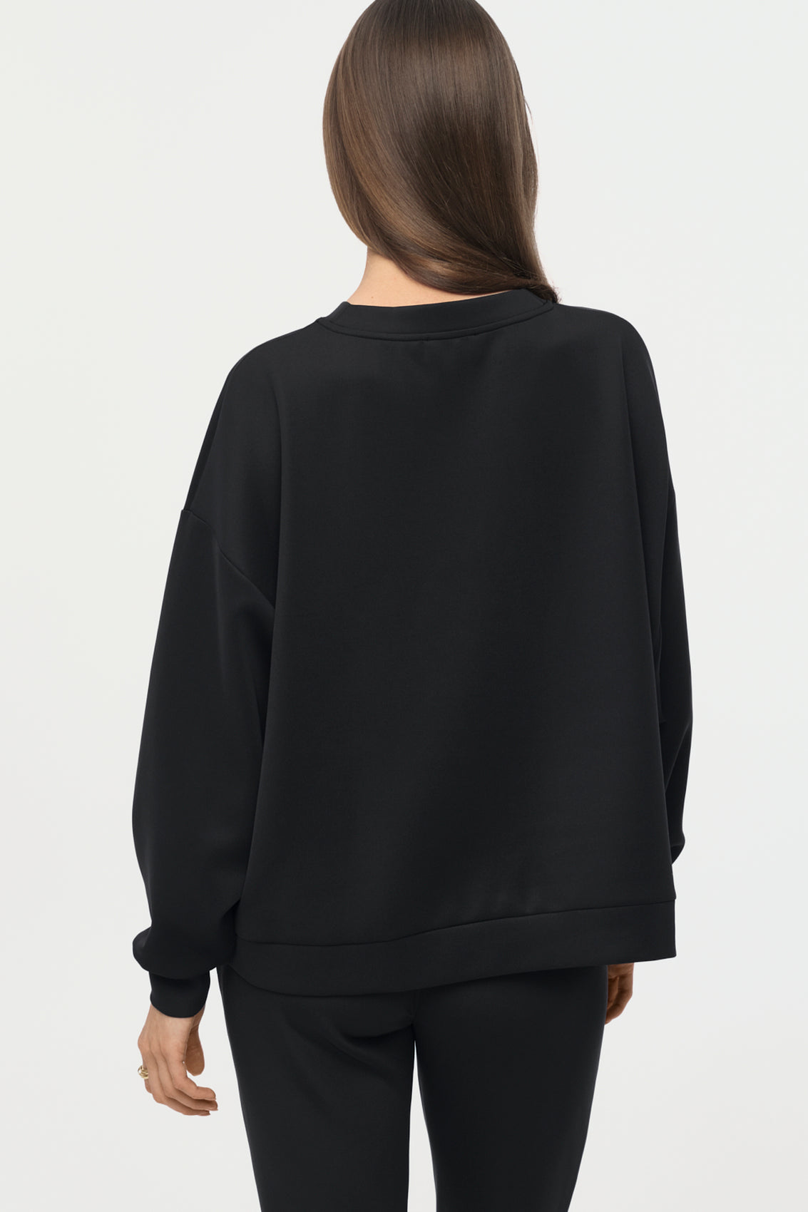 MERLIN Sweater white print