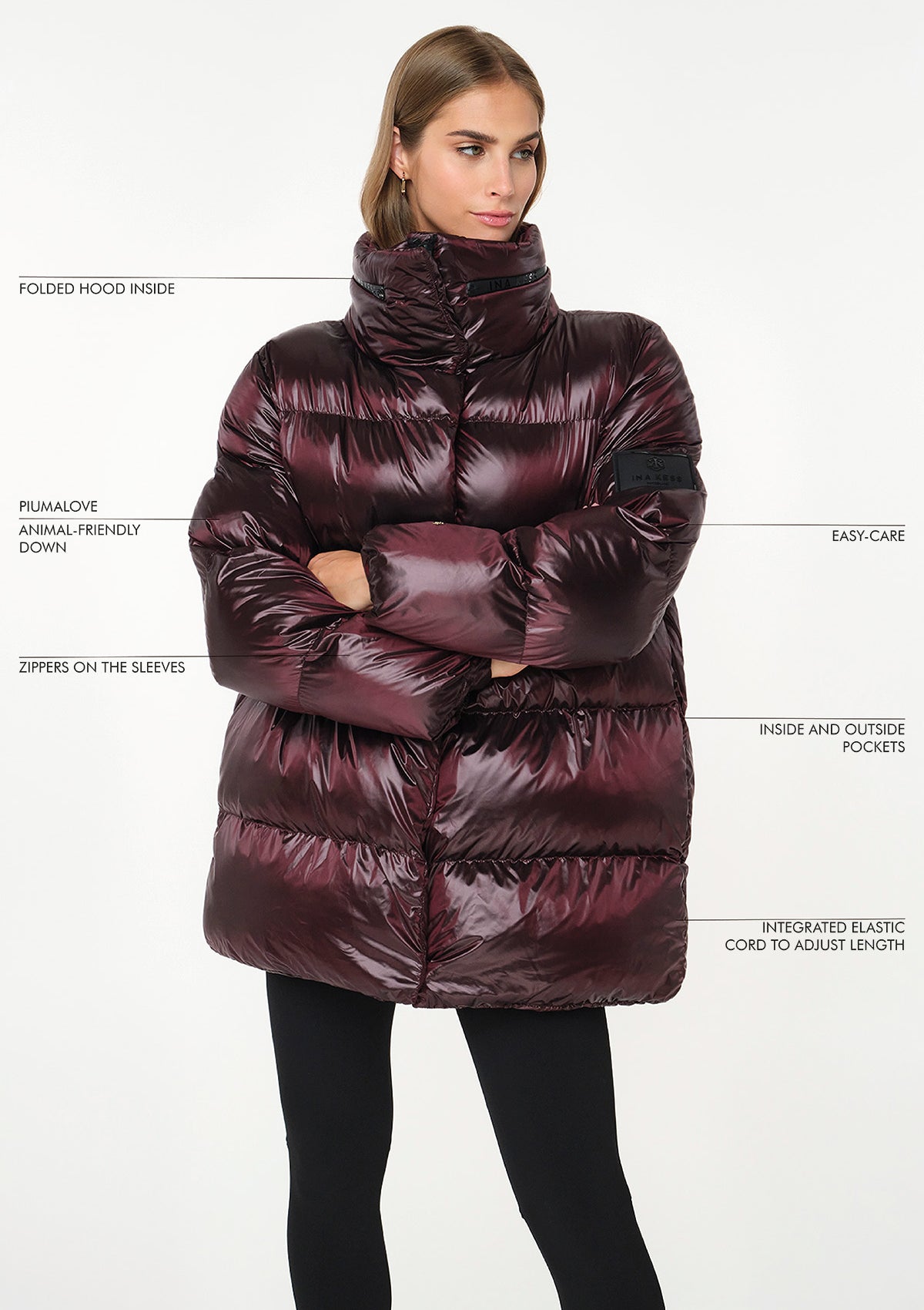 SQN Puffer Jacket tawny port