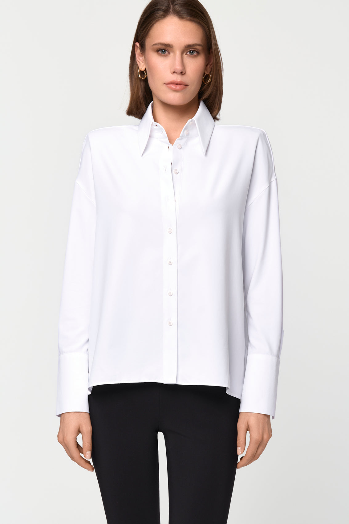 LAREGIA Stretch Shirt white