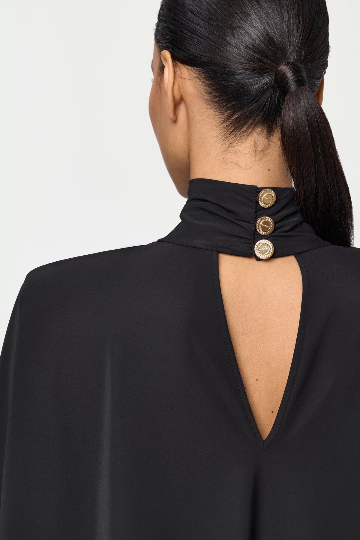DELOREAN Long Blouse black