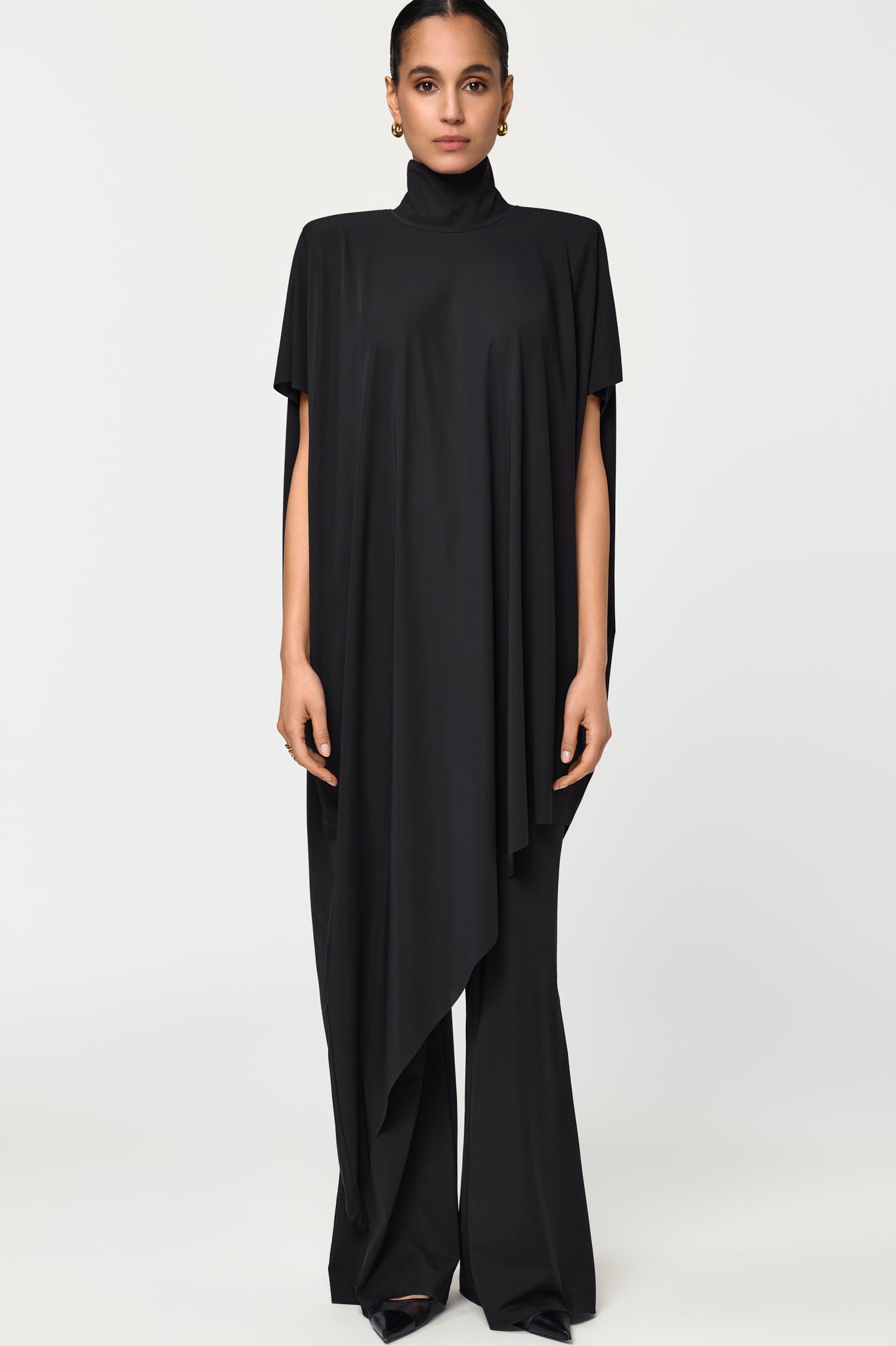 DELOREAN Long Blouse black