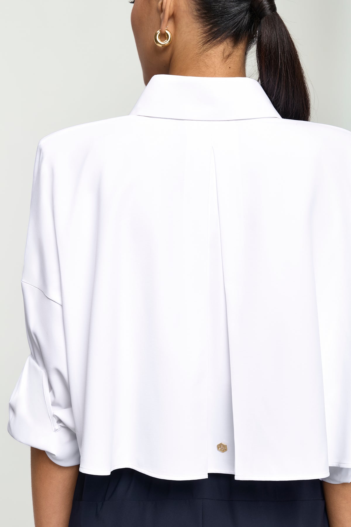 DISQUE Trench Shirt weiss