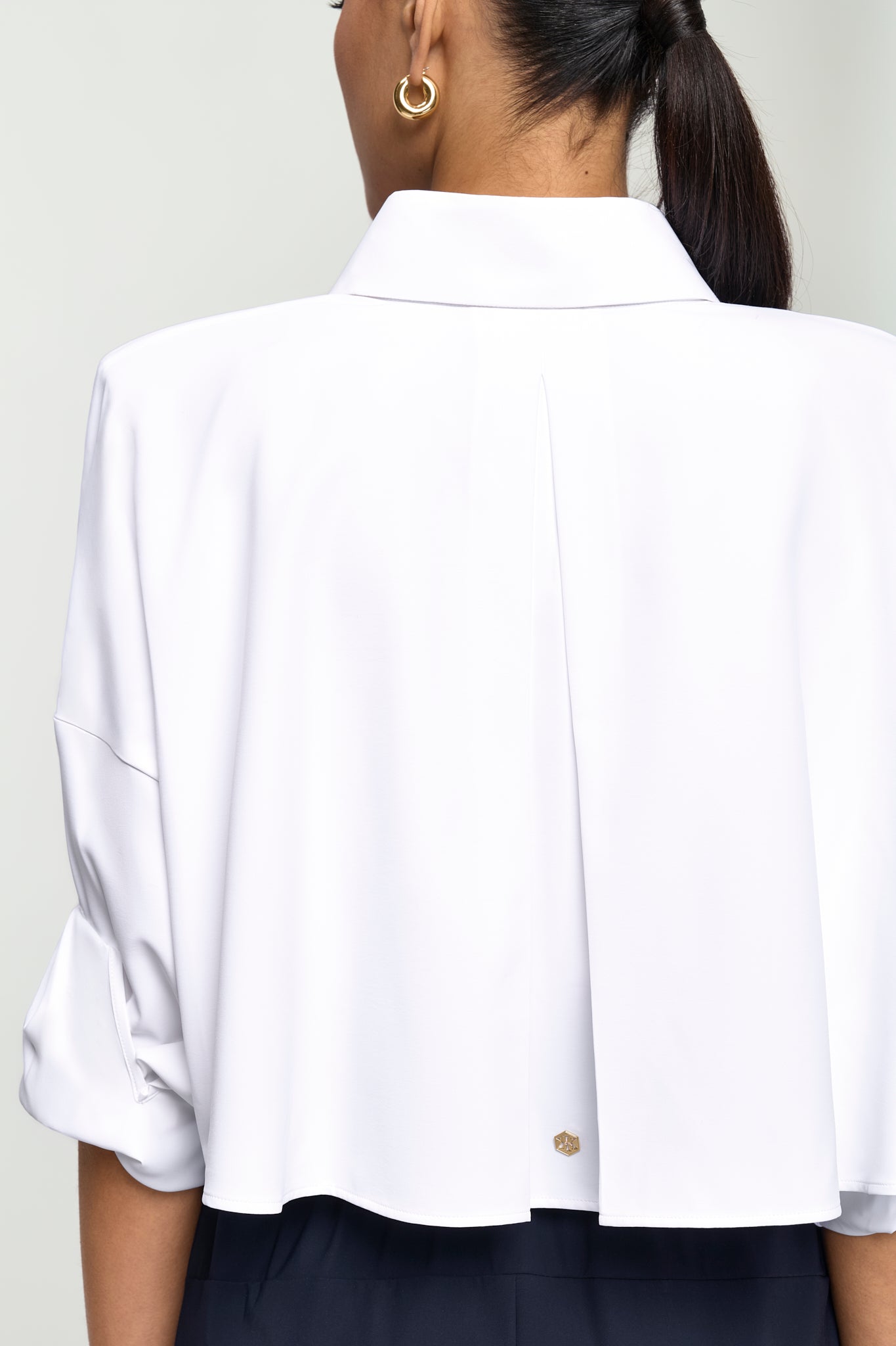DISQUE Trench Shirt weiss