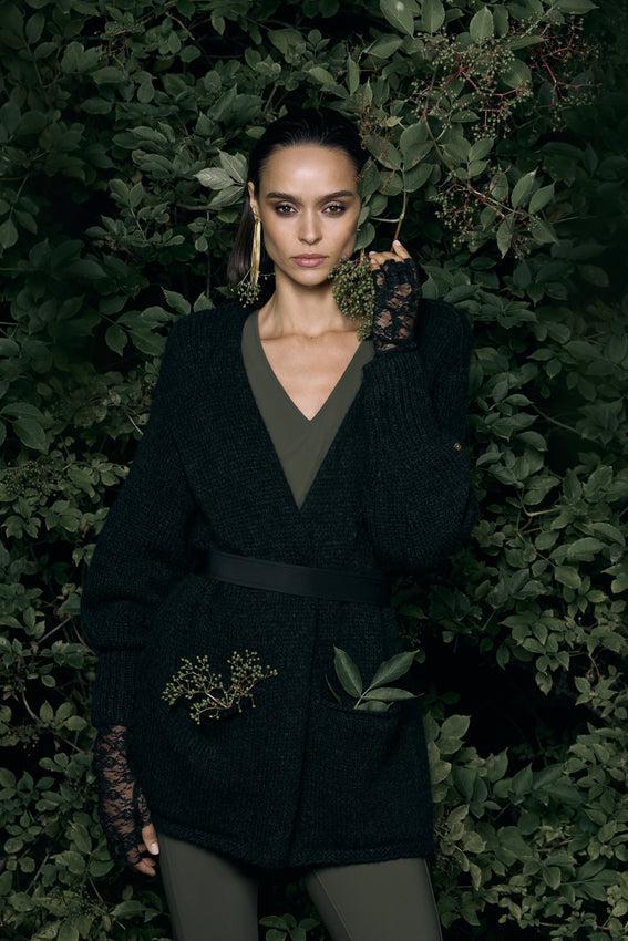 CANOLO Cardigan black