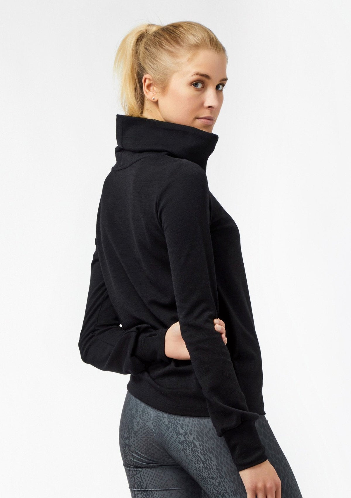 MERINO TURTLENECK Pullover schwarz