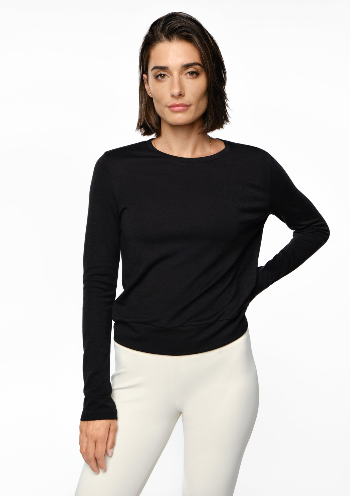 DELCORSO Merino Sweater black