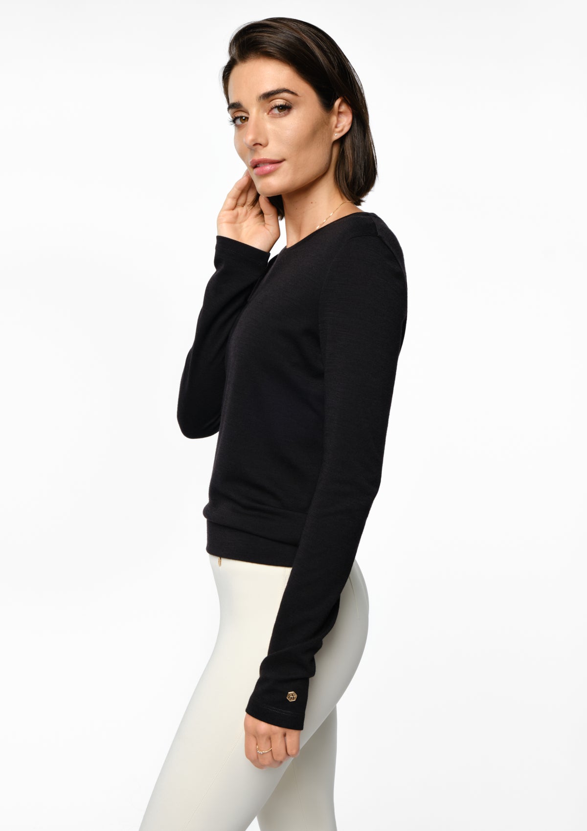 DELCORSO Merino Sweater black