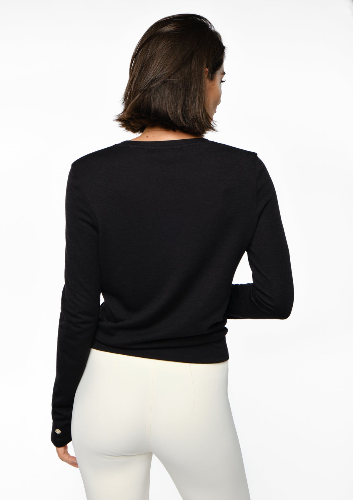 DELCORSO Merino Sweater black