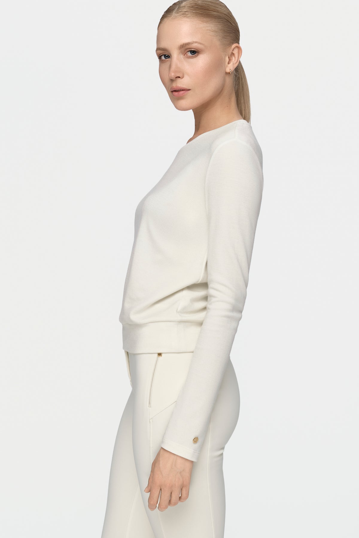 DELCORSO Merino Pullover cream