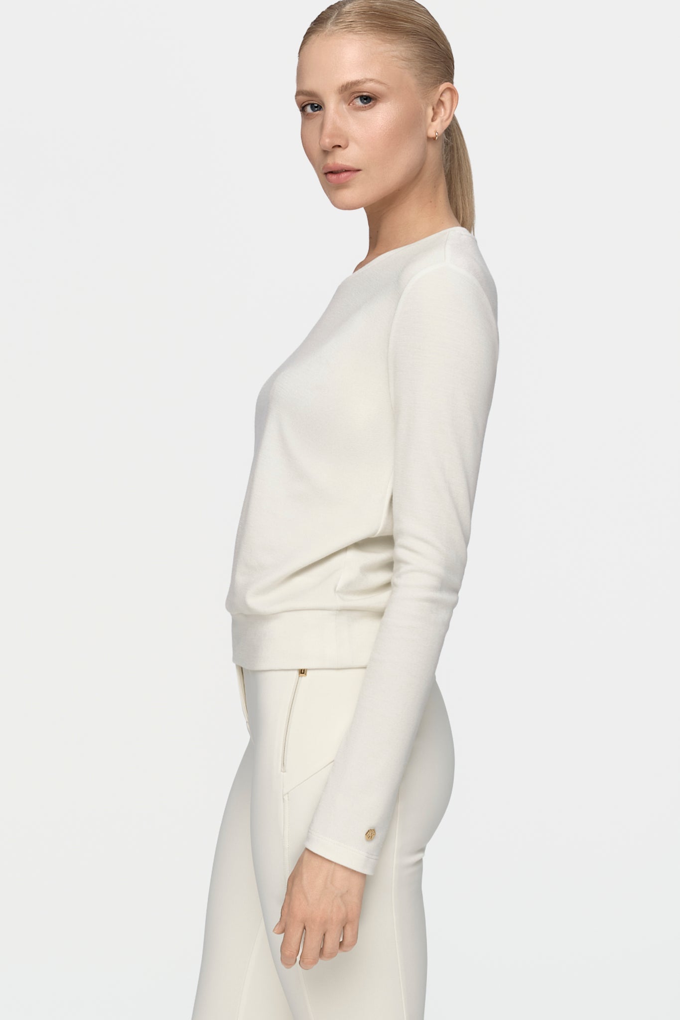 DELCORSO Merino Pullover cream