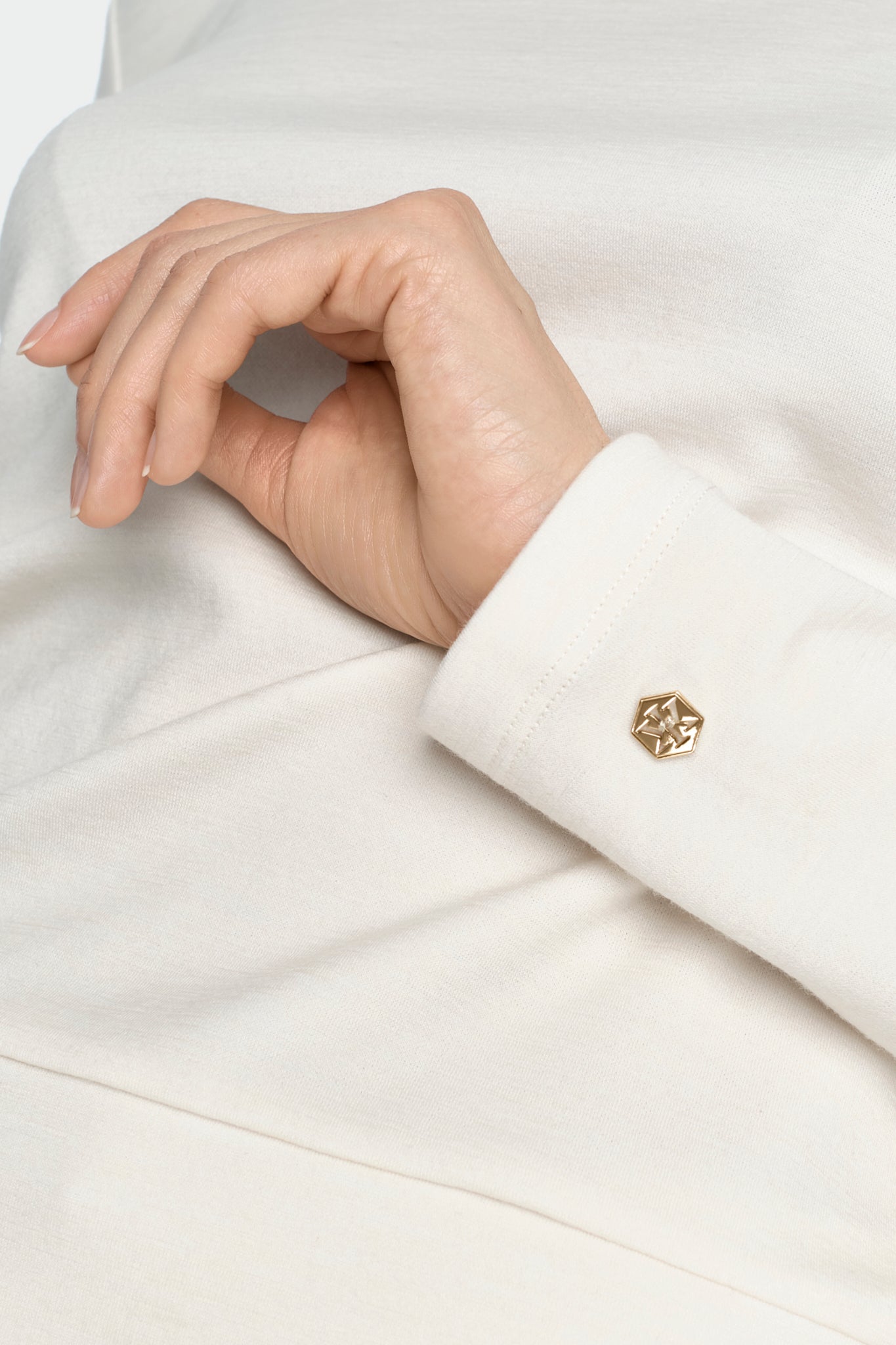 DELCORSO Merino Pullover cream