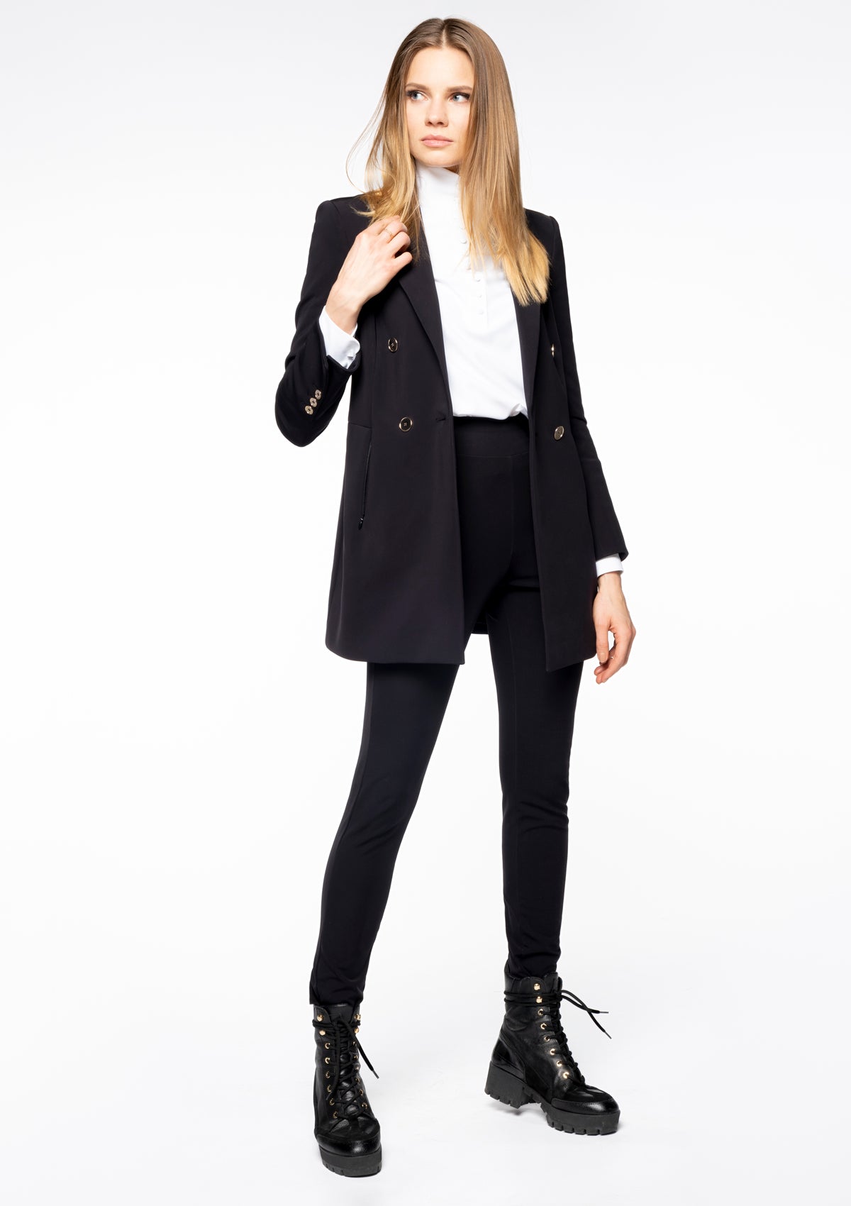 CASTELLO Long Blazer black