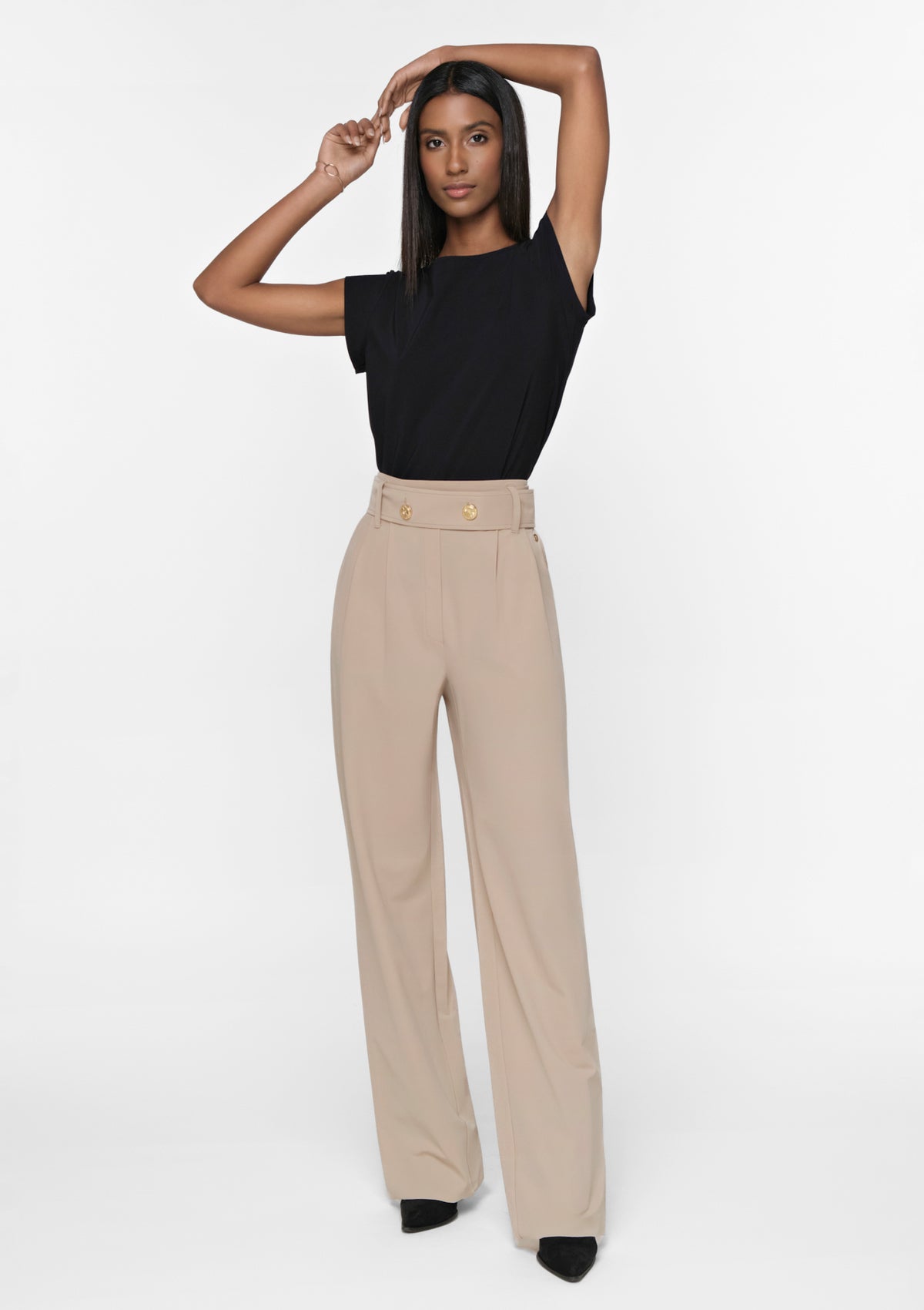 VITORIA Wide Leg Stretch Pants sahar