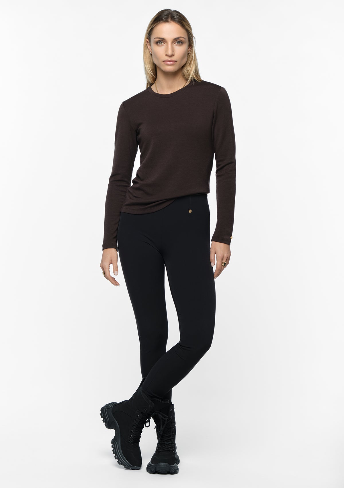 PIROU Modal Cashmere Top coal