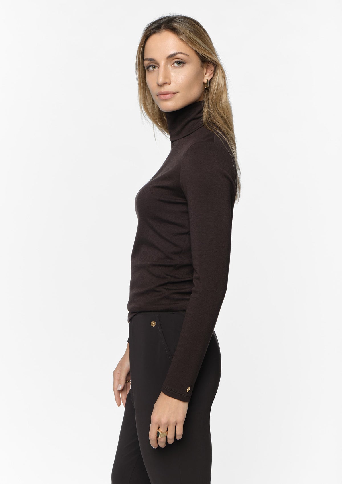 CALIN Modal Cashmere Top coal