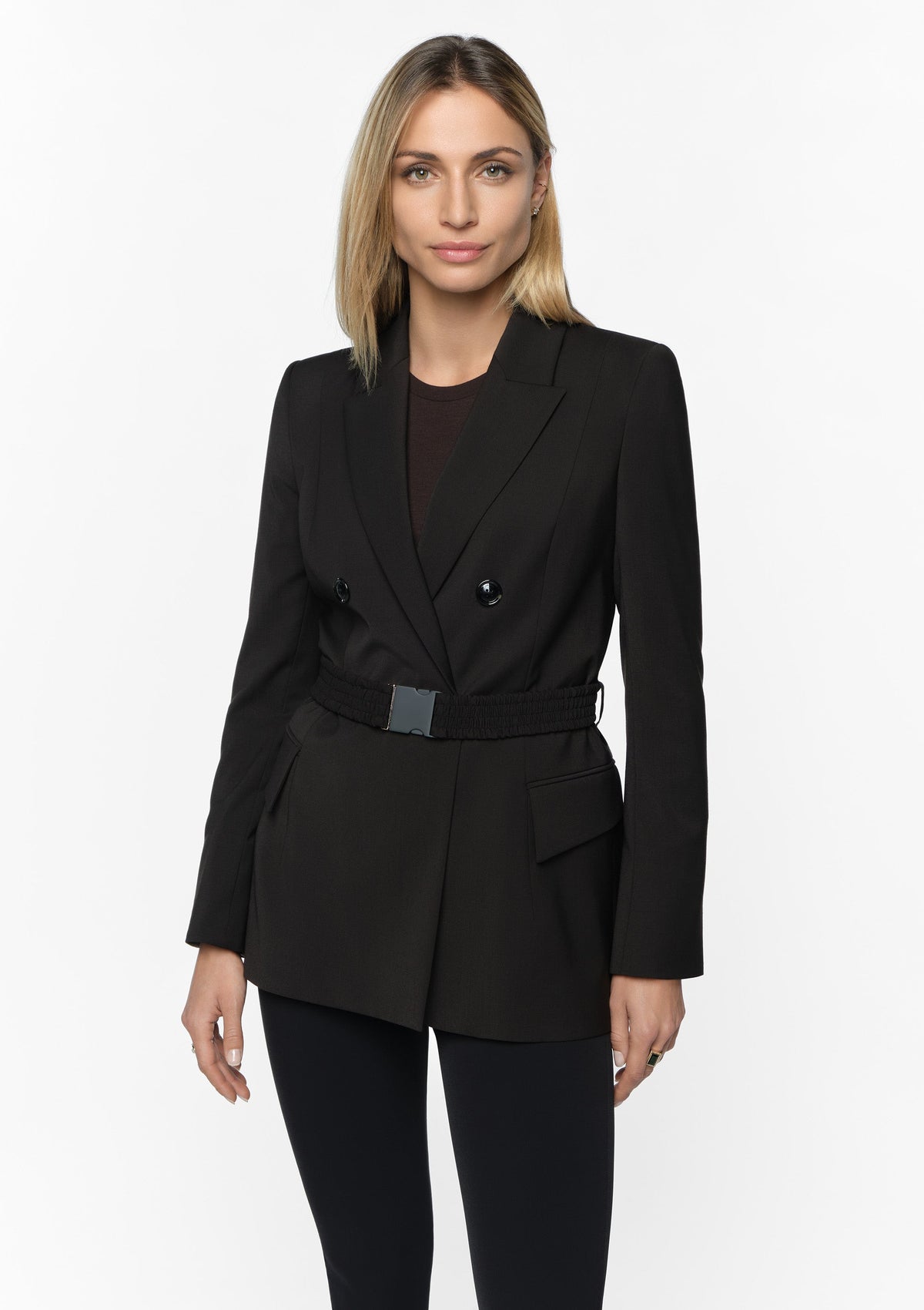 SIBEL Wool Blazer coal